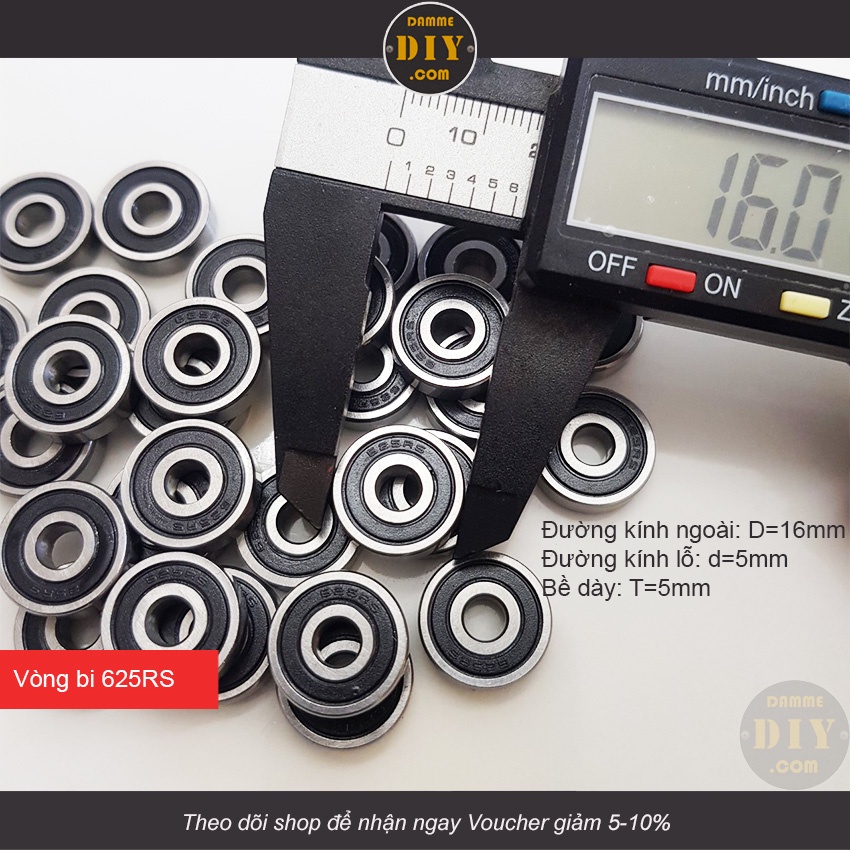 Bộ 10 vòng bi bạc đạn 625Z - 625RS hàng chuẩn