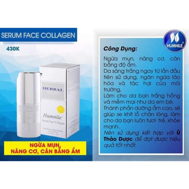 Serum collagen Humnile ( Hàng Chính hãng)