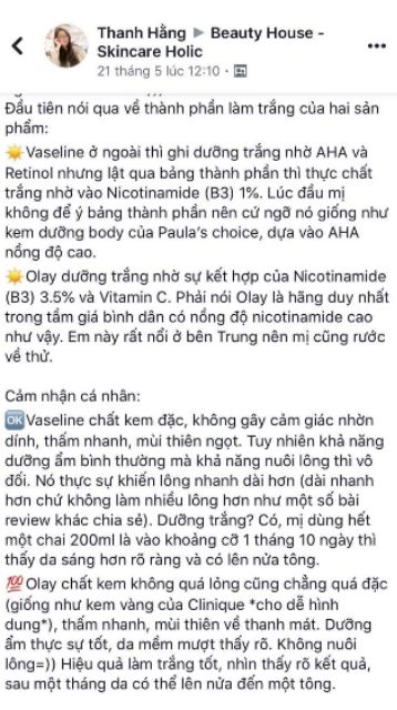 Body lotion dưỡng thể trắng da Olay