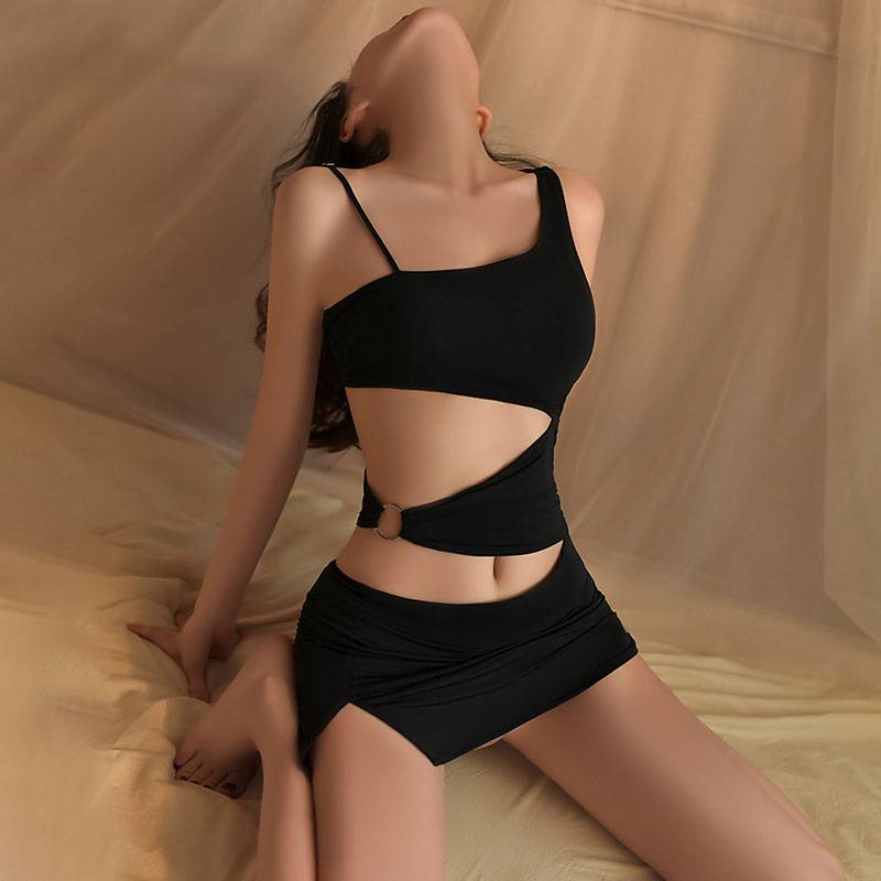 Đồ ngủ Liền Thân Hai Dây Co Giãn Hở Vai Gợi Cảm Cho Nữ