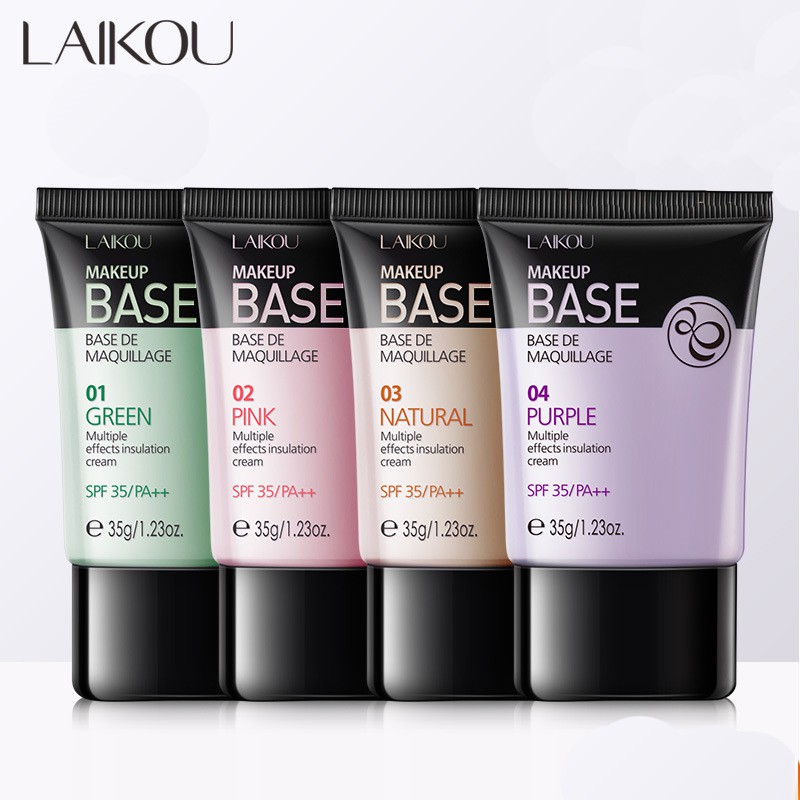 Kem cô lập bốn màu LAIKOU 35g Multi-effects Isolation cream Base Makeup Moisturizing Nude Primer  SPF35/PA++ | BigBuy360 - bigbuy360.vn
