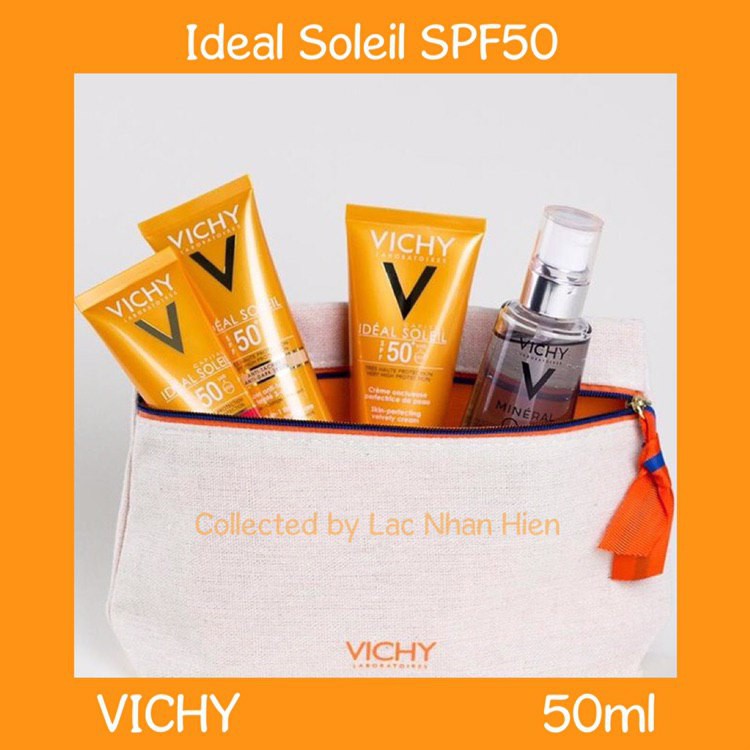 KEM CHỐNG NẮNG VICHY KIỀM DẦU ❤ VICHY IDEAL SOLEIL MATTIFYING FACE FLUID DRY TOUCH SPF50