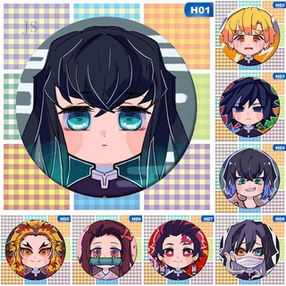 JS Huy hiệu cài áo hình nhân vật trong Demon Slayer