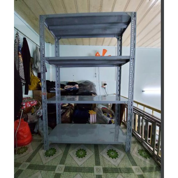 kệ sắt v lỗ 4 tầng
