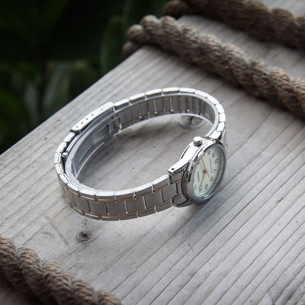 Đồng hồ nữ dây kim loại Casio chính hãng Anh Khuê LTP-V001SG-9BUDF (25mm)