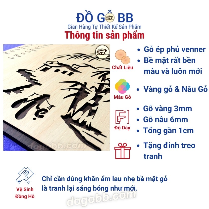 Tranh Gỗ Treo Tường Dân Gian Decor Slogan Đạo Lý Sống Về Tình Ngĩa Cha Mẹ Tạo Động Lực Truyền Cảm Hứng - Đồ Gỗ BB