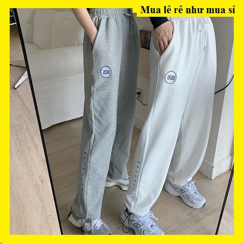 [Mã FAMARAL2 giảm 10K đơn 50K] Quần Thun Unisex,Quần jogger Nam nữ màu ghi-đen-trắng