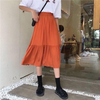 CHÂN VÁY MIDI NỮ ( chân váy xoè dài- kiểu)