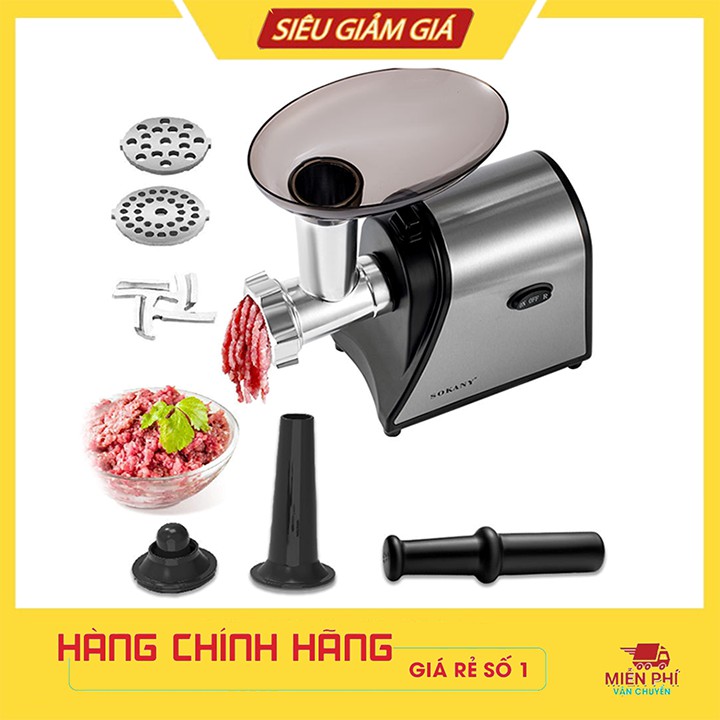 Máy làm xúc xích, giò, chả- Xay thịt tự động đa chức năng, có thể cắt thái rau củ quả- Dễ dàng tháo rời vệ sinh