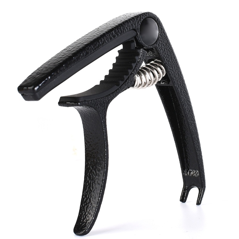 Kẹp Capo 4 Dây Tùy Chỉnh + 6 Dây Đàn Guitar Bằng Hợp Kim Kẽm Tiện Dụng