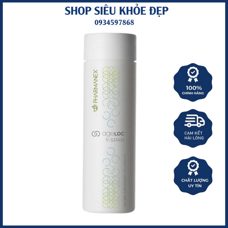 Ageloc Youth Nuskin 120 viên | Thực Phẩm Bảo Vệ Sức Khỏe ageLOC Y-Span Chính Hãng Nuskin (120 viên)