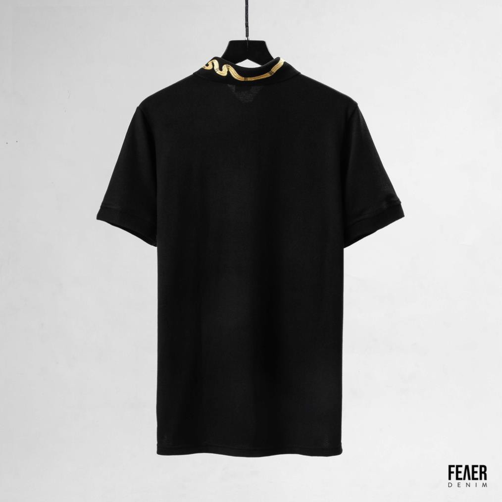 Áo thun Polo nam cổ bẻ Feaer vải 100% Cotton thấm hút,thoáng mát,bền bỉ rắn cổ vàng Gold Snake ་