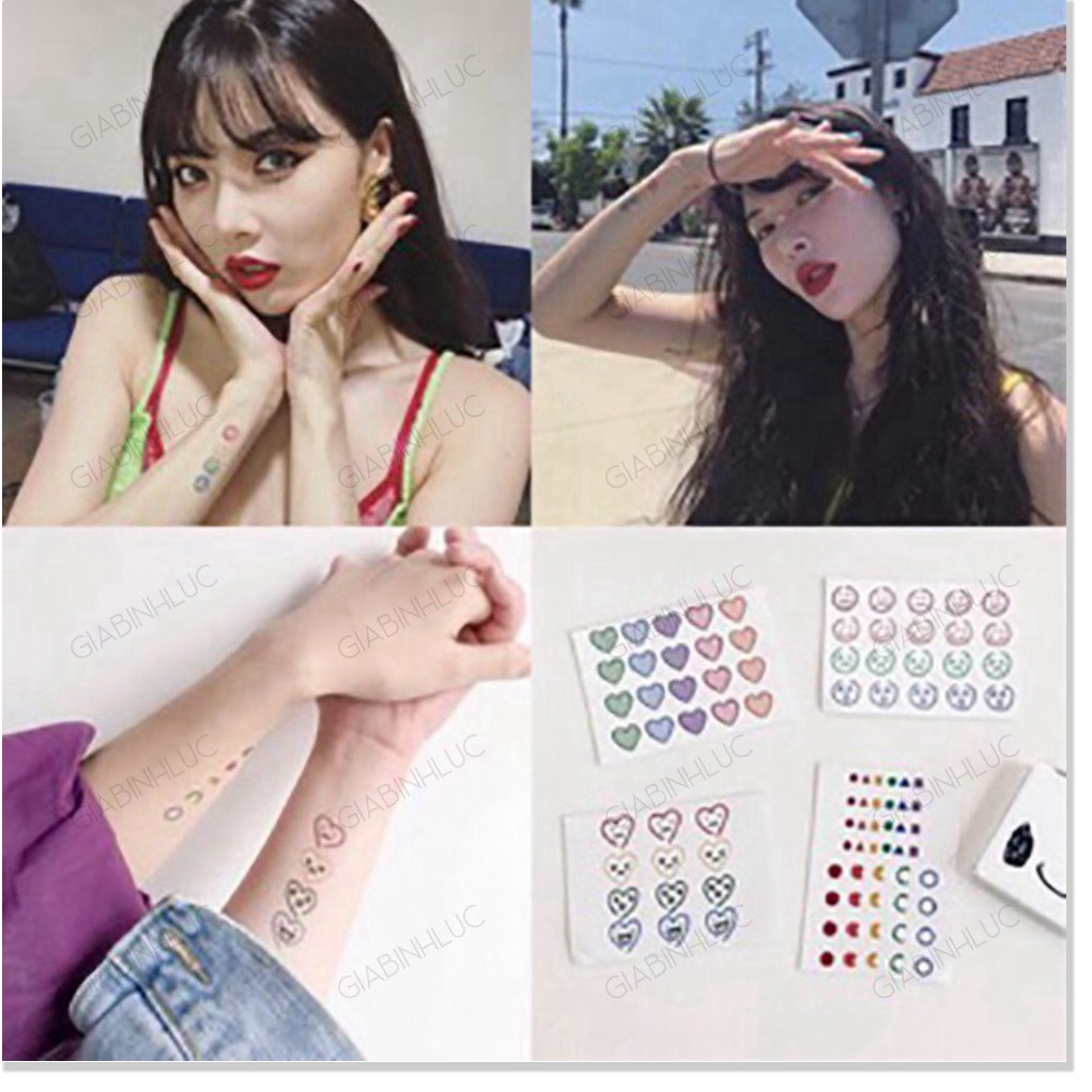 [ CÓ SẴN ] Hình xăm mini nhỏ đẹp dán chân tay lưng tạm thời cho nam nữ xinh cute tattoo nghệ thuật