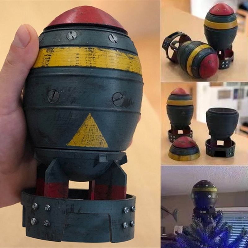 Mô Hình Nuke Bomb Mini Bằng Resin Thủ Công Để Bàn Trang Trí Phòng Ngủ / Văn Phòng