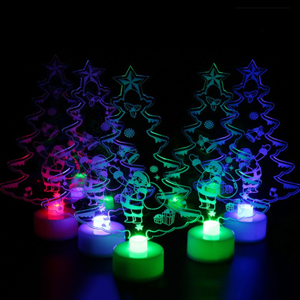 Set đèn Led để bàn hình tháp/ông già  Noel