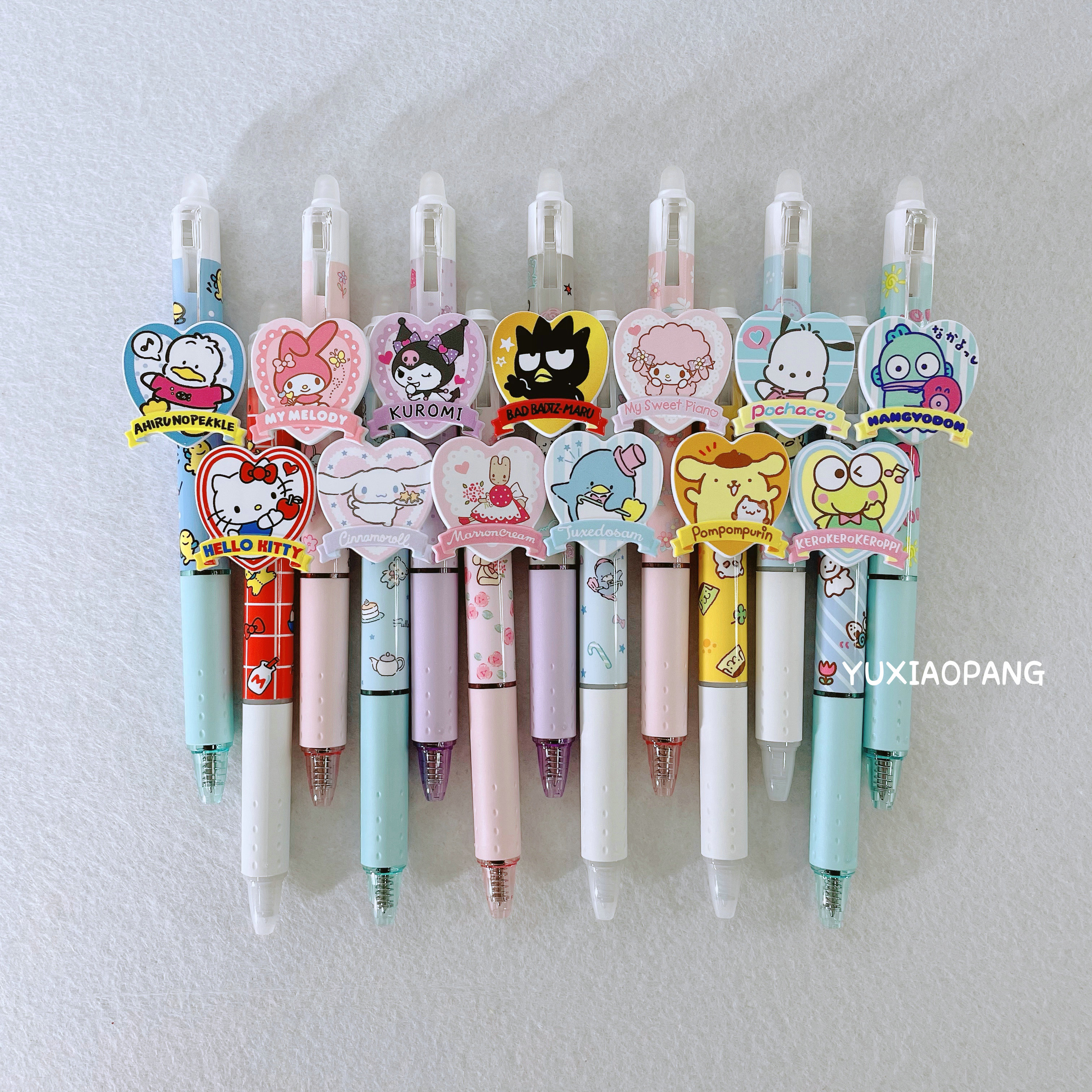 Sanrio limited Japan-made sanrio limited edition love pen holder frixion erasable pen black core 0.5mm