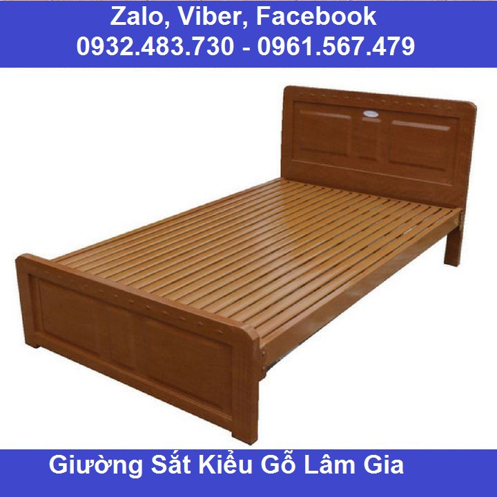 Giường sắt loại tốt 1m8x2m rẻ nhất HCM