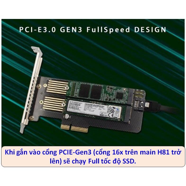 Card chuyển SSD M2 NVME to PCIE