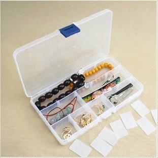Hộp nhựa trong suốt 10 ngăn đựng trang sức