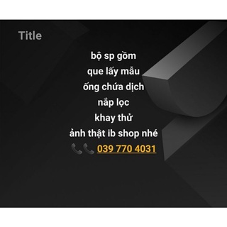 que lấy mẫu 1 bộ