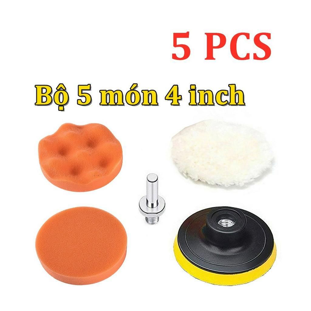 Bộ phớt sáp đánh bóng gắn máy khoan điện, dụng cụ chế máy đánh bóng xe ô tô cầm tay mini