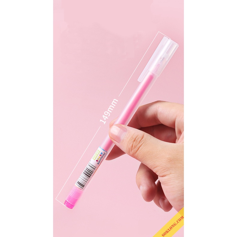 Bút mực gel nét 0.5mm Resun ghi chép tiện lợi, bút viết nhiều màu B18