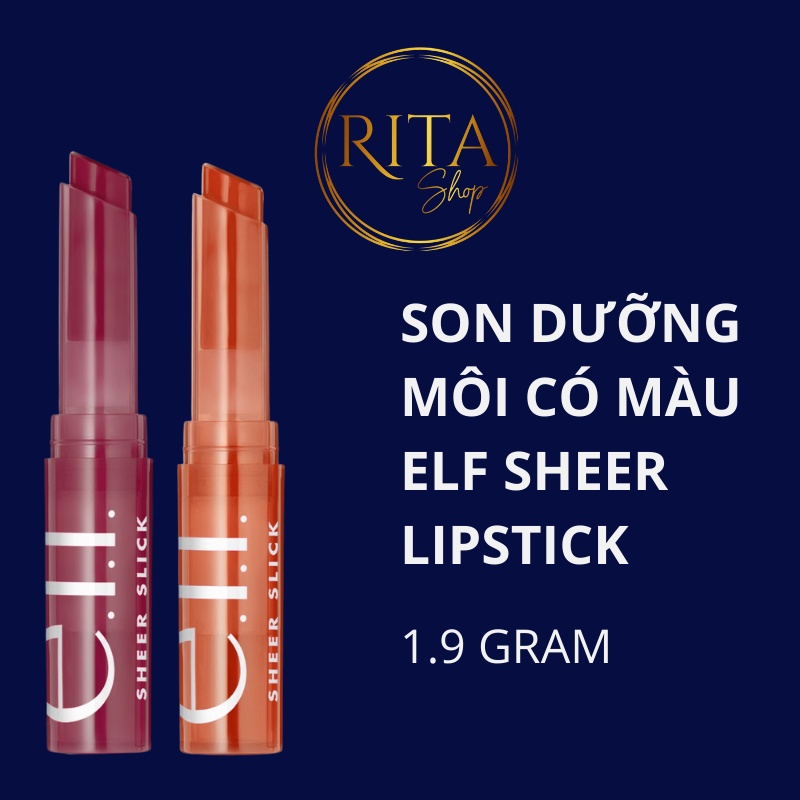 Son dưỡng môi có màu Elf Sheer Slick Lipstick chứa Vitamin E - dupe của Clinique Black Honey