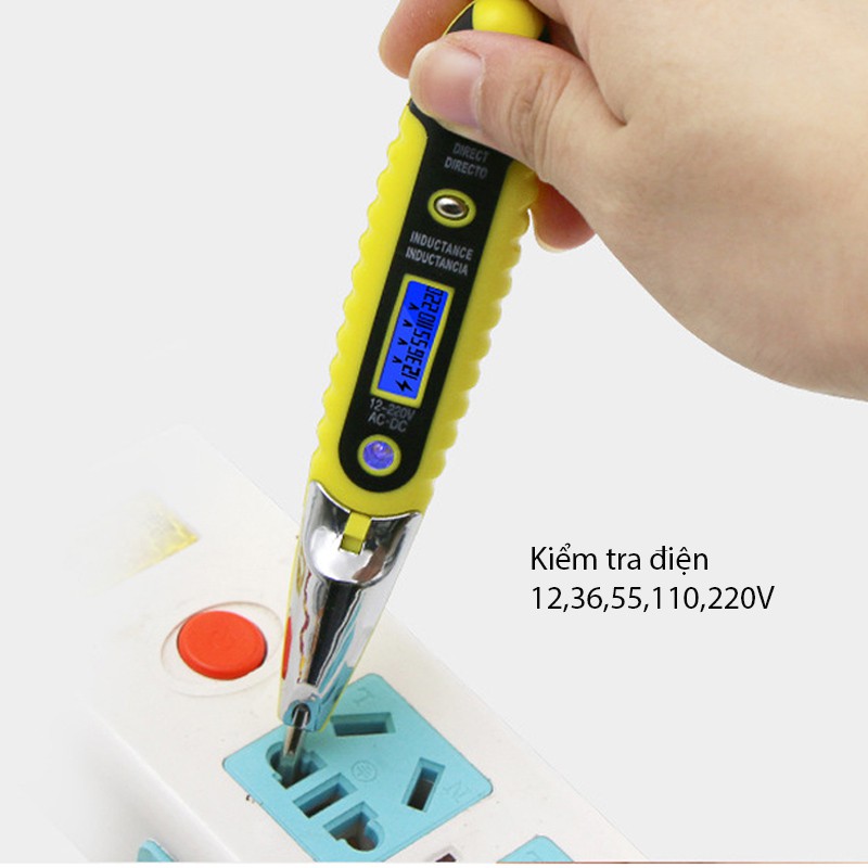 Bút thử điện có đèn Led không tiếp xúc đa năng thông minh - Bút thử thông mạch