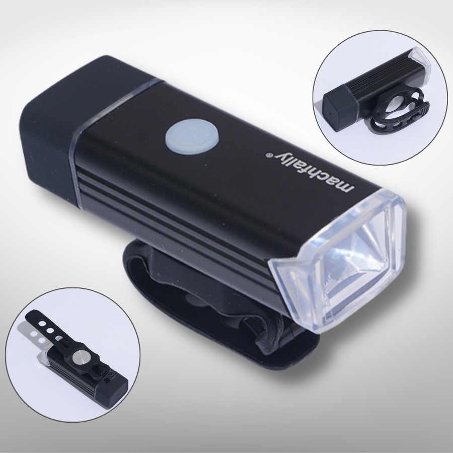 Đèn xe đạp thể thao USB MACHALLY, đèn led gắn xe đạp siêu sáng