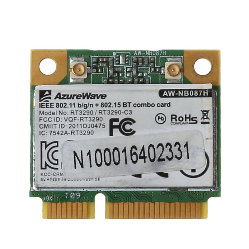 Card Mạng YXA AW-NB087H Ralink RT3290 BT3 0 HS MINI PCIe Iee 802 11 b g n 150Mbps