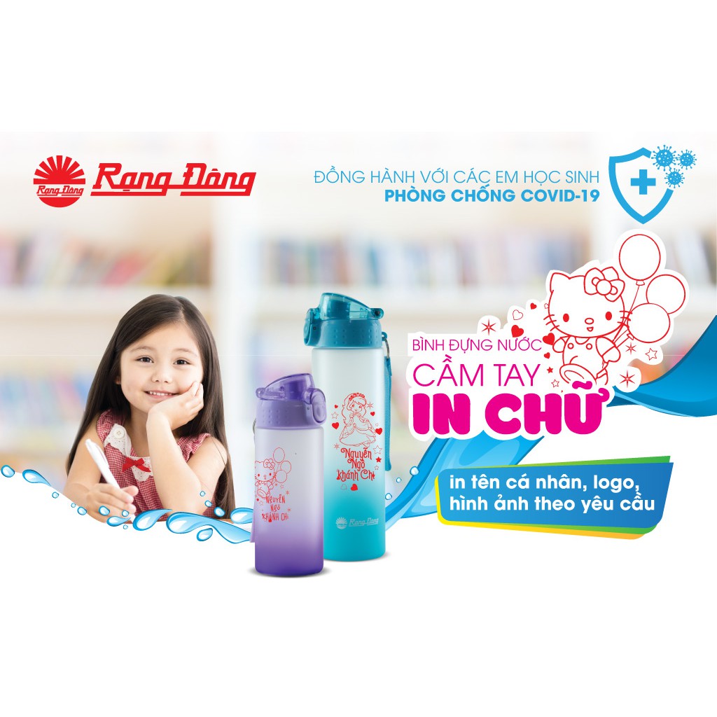 Bình nước cầm tay 600ml Rạng Đông RD-06P1