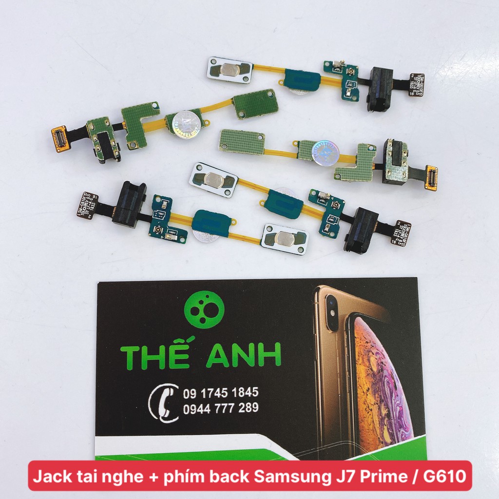 Dây nút home Samsung J7 prime G610 / Dây phím đa nhiệm , ổ cắm tai nghe linh kiện thay thế