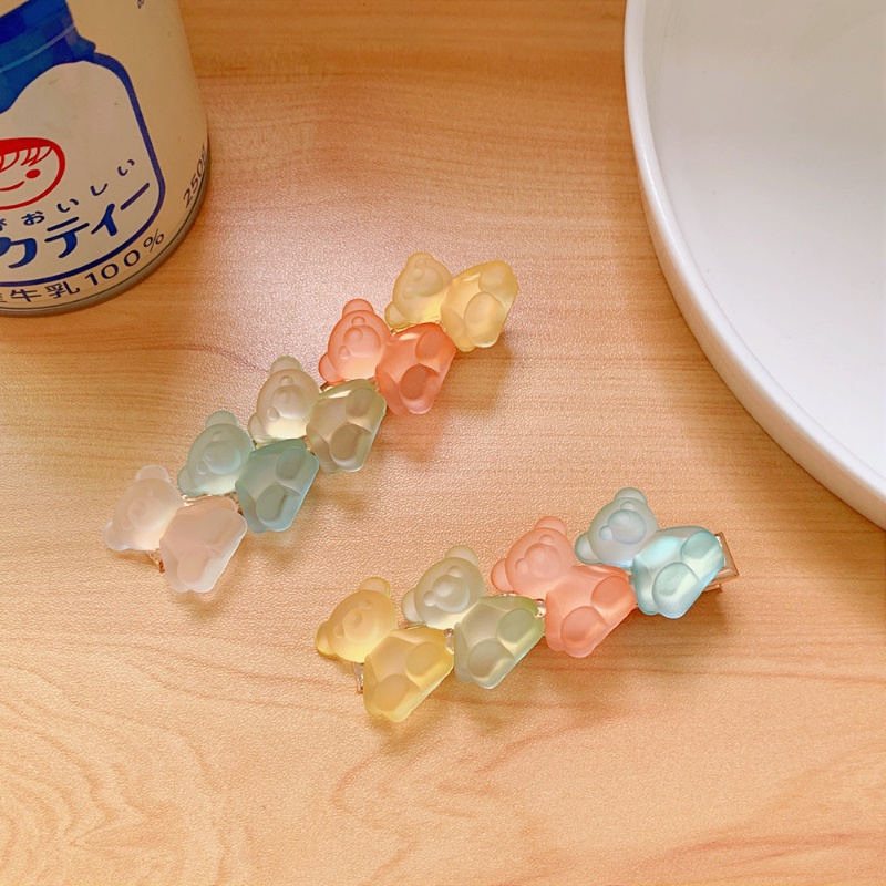 Kẹp tóc dễ thương hàn quốc cô gái kẹo màu kẹp tóc