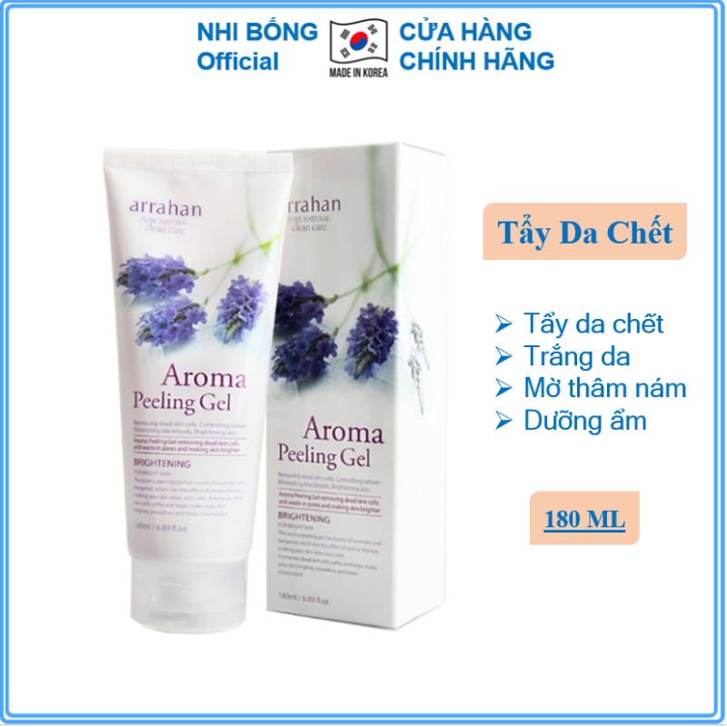 Tẩy da chết - Tẩy tế bào da chết chiết xuất hoa oải hương ARRAHAN Hàn Quốc 180ml