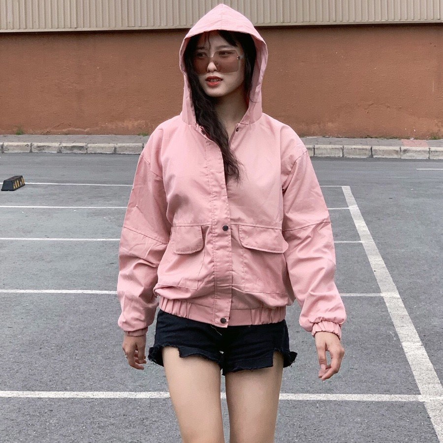 Áo khoát kaki vải dày 2 lớp túi hộp bao chất bao chất-A128