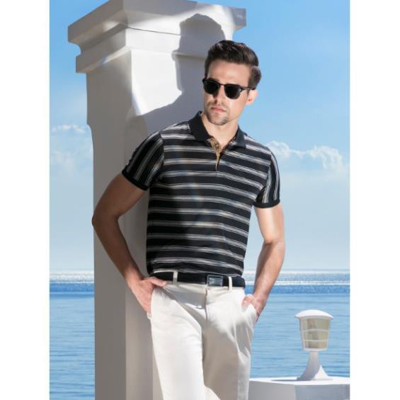 (Hàng Loại 1) (SALE 50%) Áo chơi Golf lịch lãm Aristino APS017S7 chất liệu cao cấp, TAG 595K ^ *