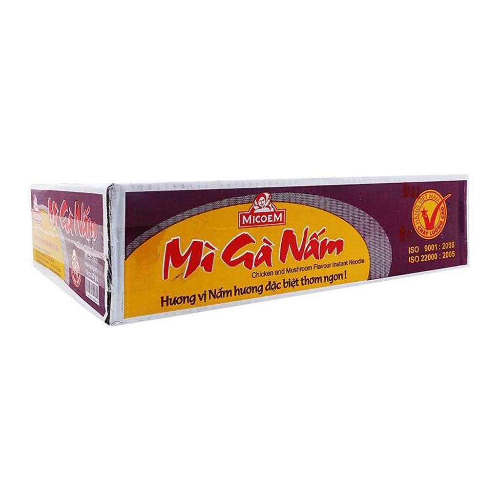 Mì Gà Nấm Micoem Thùng 30 Gói x 70g/gói