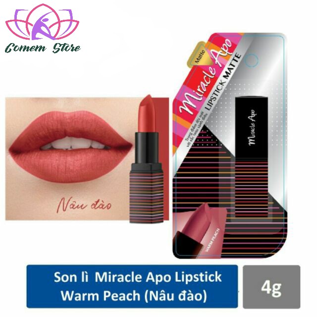 Son lì Miracle Apo Lipstick Matte Brownude 4g