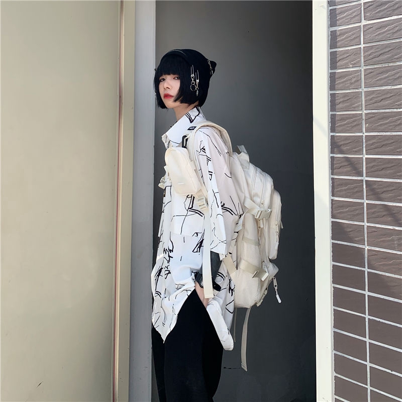 Áo Sơ Mi Tay Ngắn In Họa Tiết Vẽ Tay Độc Đáo Phong Cách Unisex 153386 | BigBuy360 - bigbuy360.vn