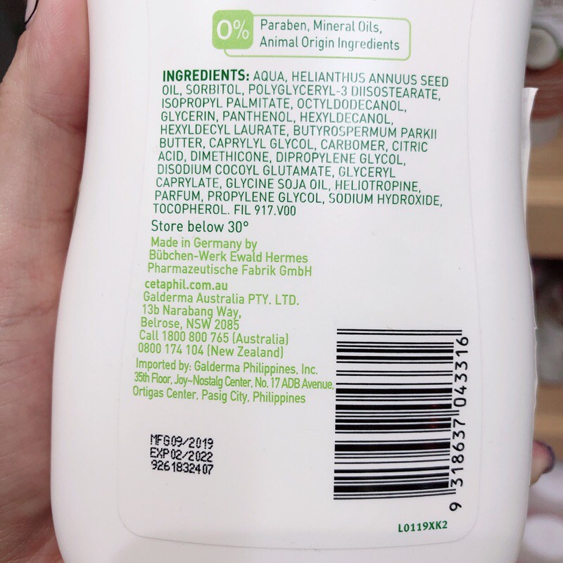 Sữa dưỡng ẩm Cetaphil Baby Daily Lotion With Shea Butter ( 400mL )
