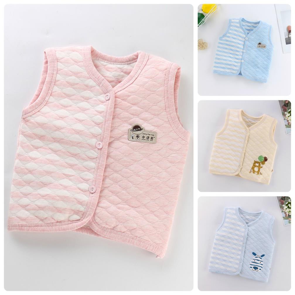 IAT26 size 70-120 (4-21kg) Áo khoác gile chần bông/nỉ, áo khỉ cho bé Hàng Quảng Châu Thời trang trẻ em