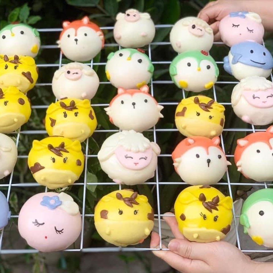 Bánh bao hình thú cute