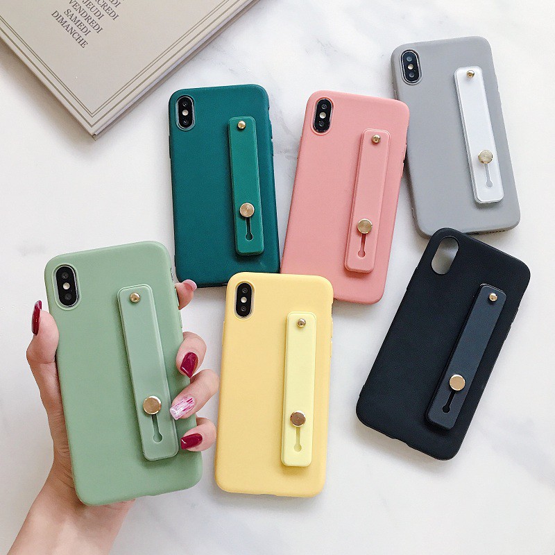 Ốp điện thoại mềm màu Pastel có dây đeo cho OPPO R9SPlus F1S F5 F7 A39 A57 A7 A5S OPPOF1s OPPOF5 OPPOF7 OPPOA83