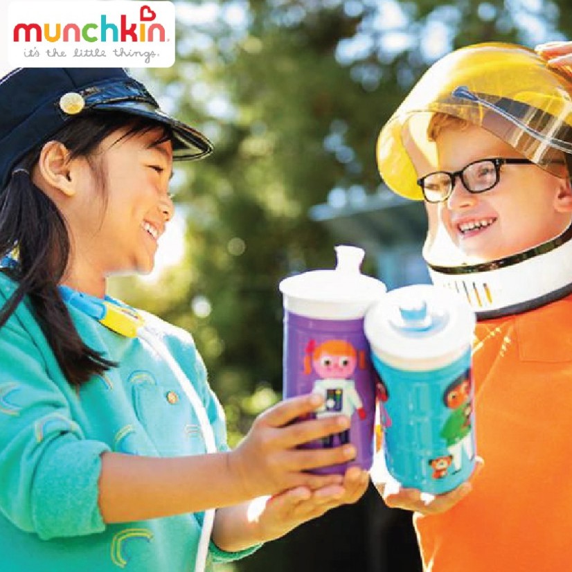 Cốc tập uống Munchkin ghép hình (Đầu hút: Silicone Thân cốc:nhựa PPUSA) 266ml