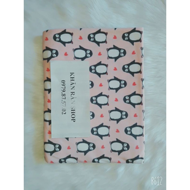 Mền nỉ thái lan 1m2x1m6 mẫu cánh cụt hồng ẢNH THẬT