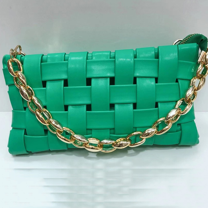 Túi Đeo Chéo Bện Dây One Piece Họa Tiết Kẻ Sọc Cho Nữ