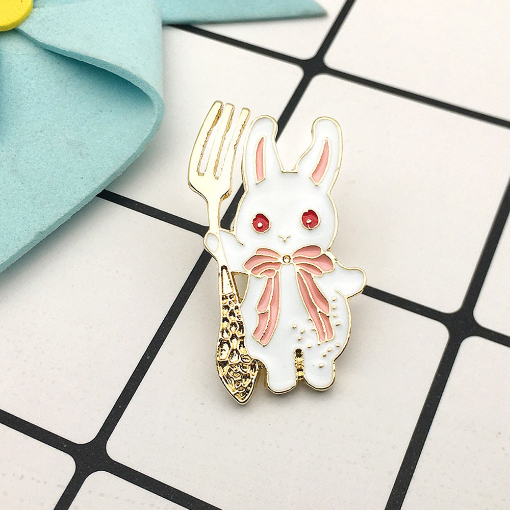 Ghim Cài Áo Hình Thỏ Xinh Xắn