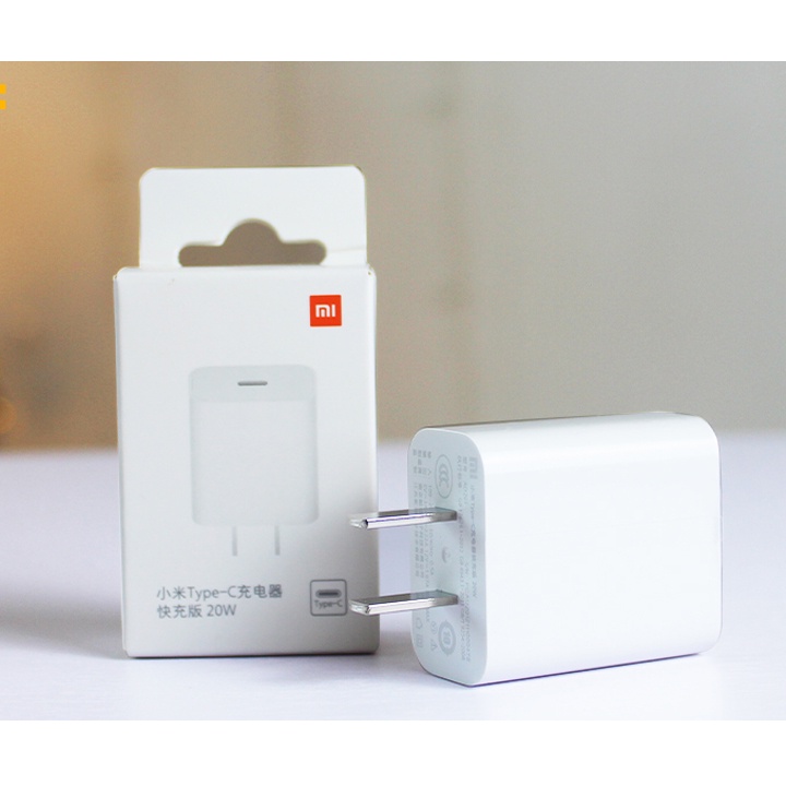 Bộ củ sạc siêu nhanh PD Xiaomi 20W TYPE- C mã  AD201 - Zin bóc máy