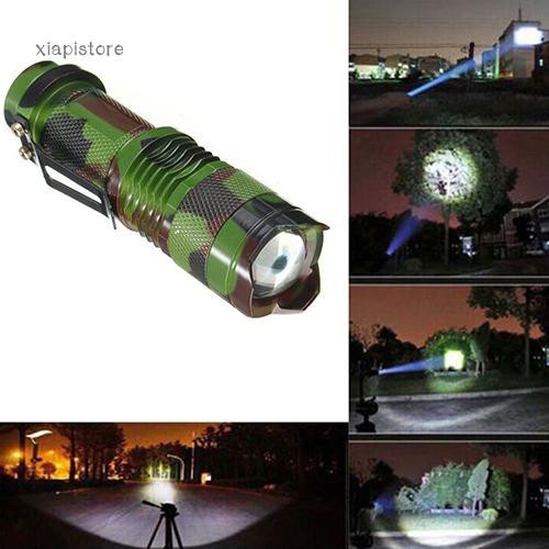 Đèn pin siêu sáng 2000 Lumen họa tiết rằn ri 3 chế độ tiện dụng