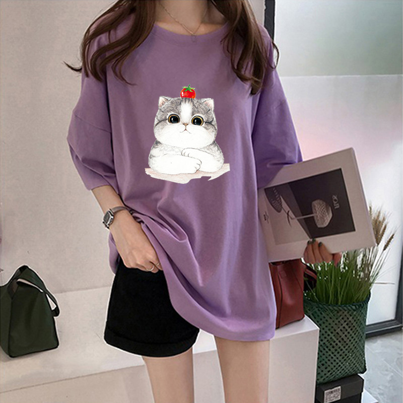 NRVP Áo Thun Ngắn Tay Dáng Rộng Thời Trang Cho Nữ